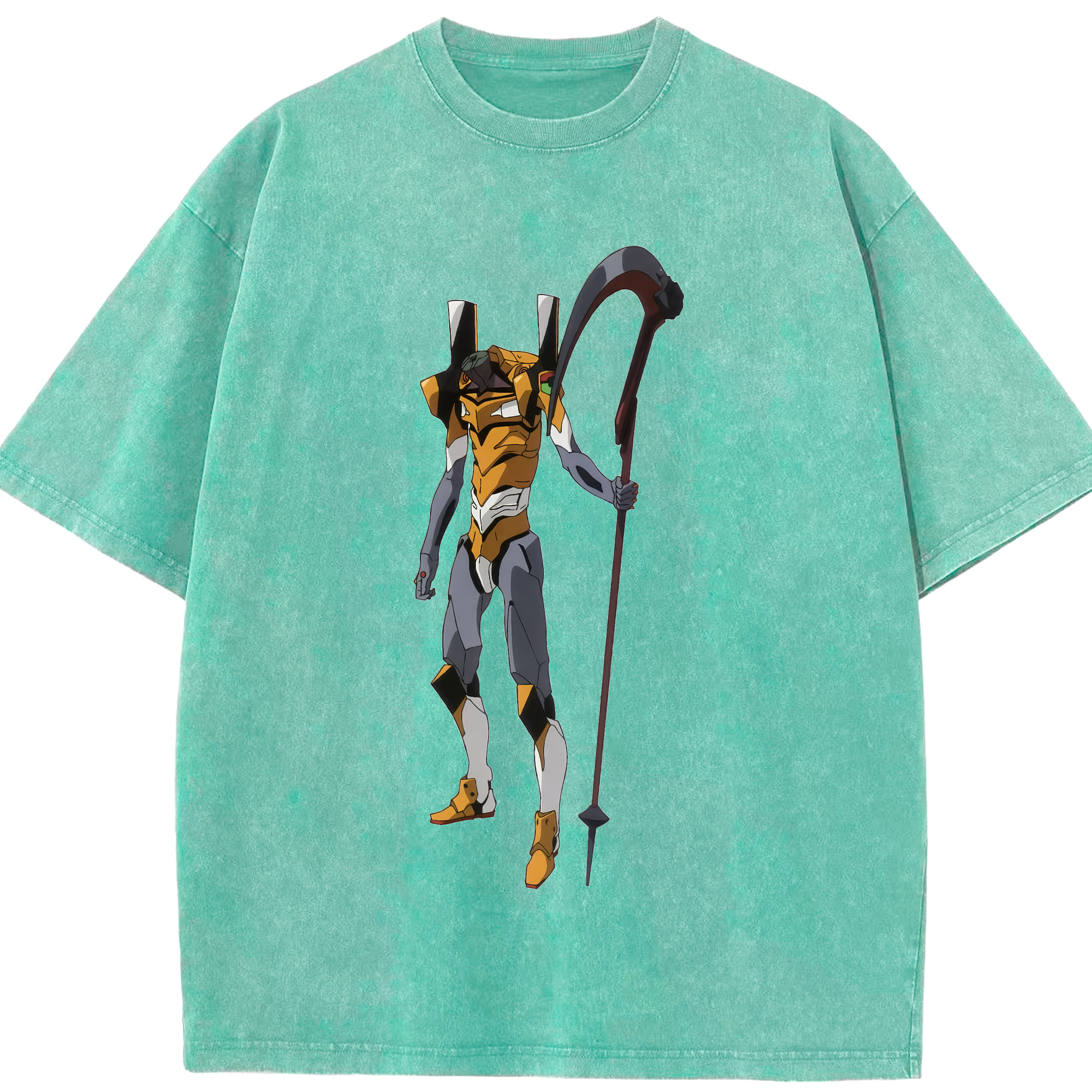 （画像用） EVA 新世紀エヴァンゲリオン 綿100% ヴィンテージ風 半袖Tシャツ（フロントプリント）